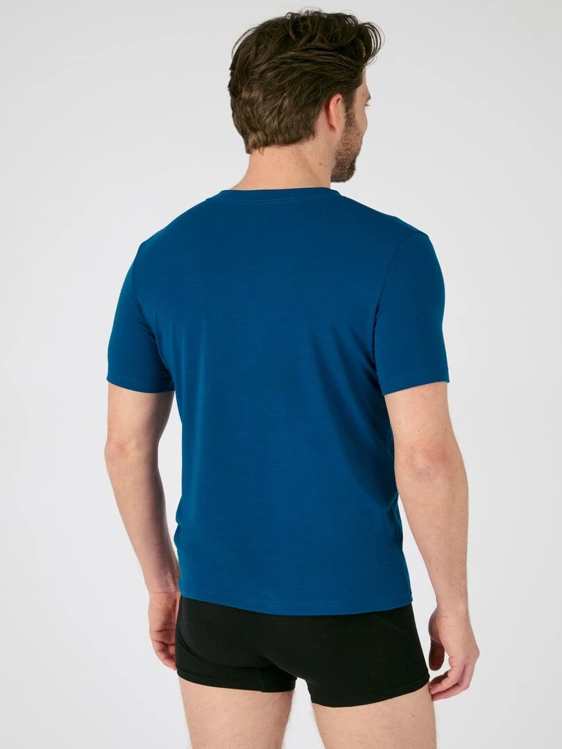 T shirt manches courtes thermorégulant Evolutyl   Damart   Bleu