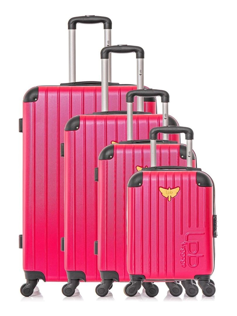 LPB LUGGAGE SET DE 4 MARIANNE M Rose fushia