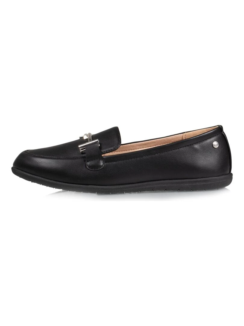 Mocassins Femme accessoire argenté   Noir