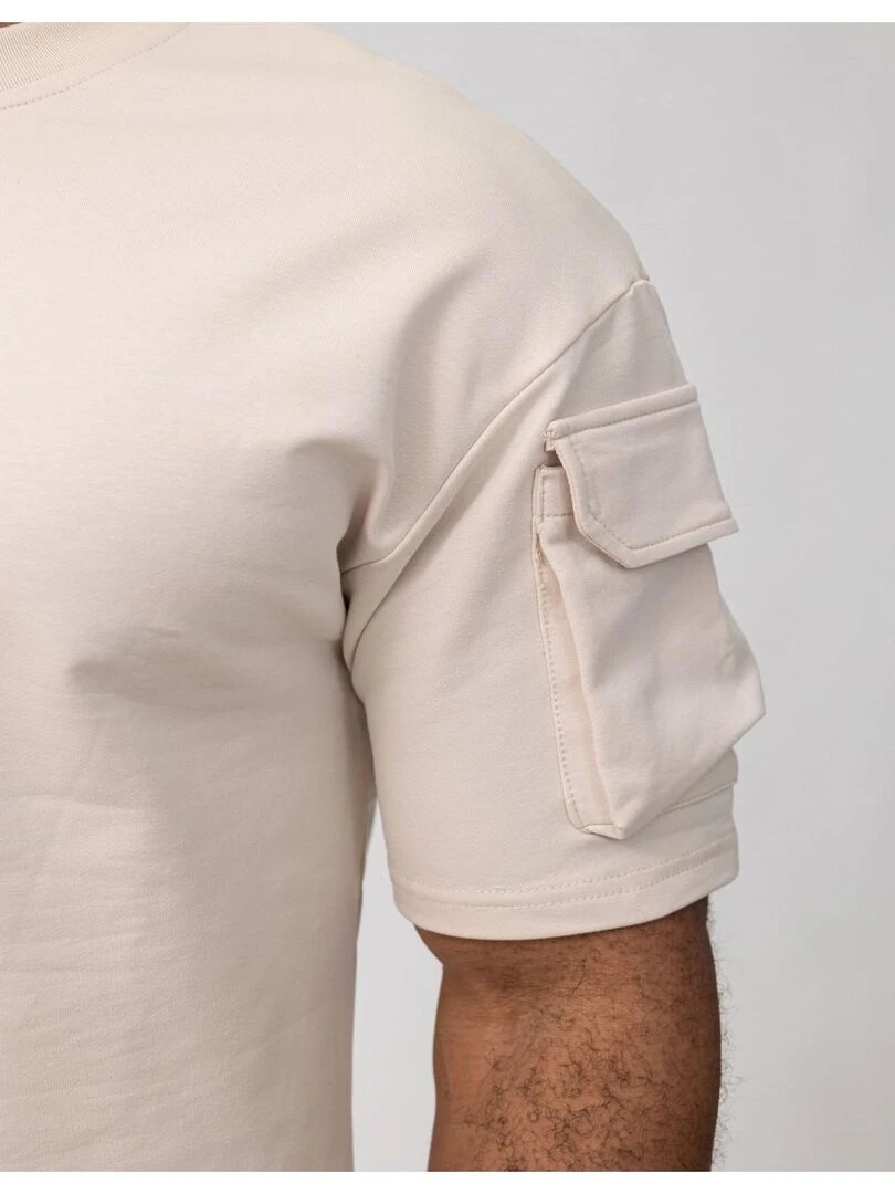 Ensemble Short T shirt Kebello   Beige