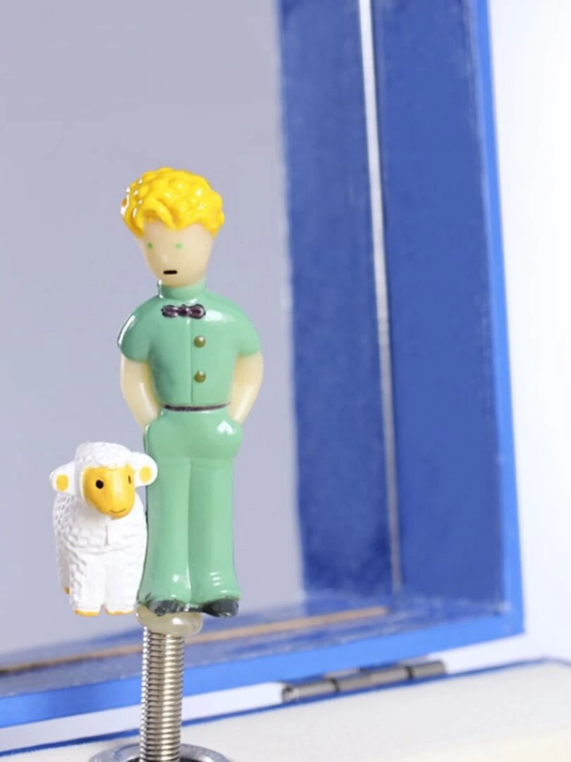 Boîte à bijoux musicale phosphorescente Le Petit Prince   Bleu