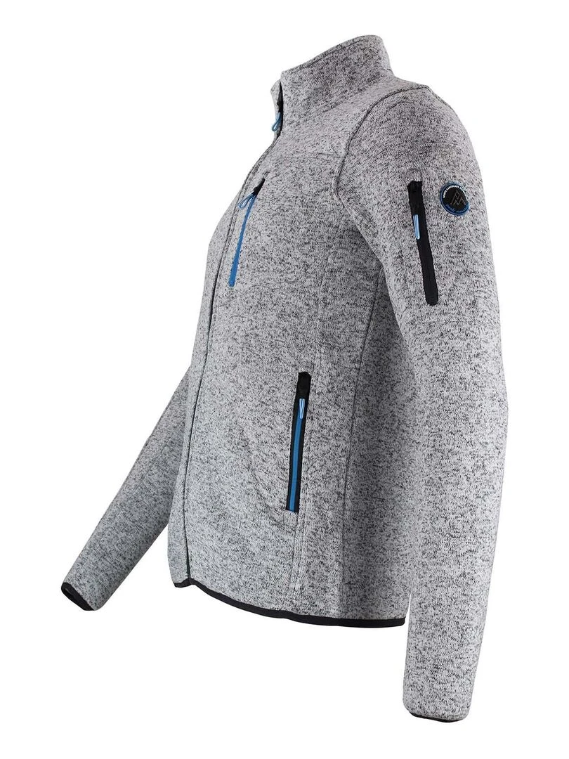 Blouson polaire homme CEMAILLON   PEAK MOUNTAIN   Gris clair