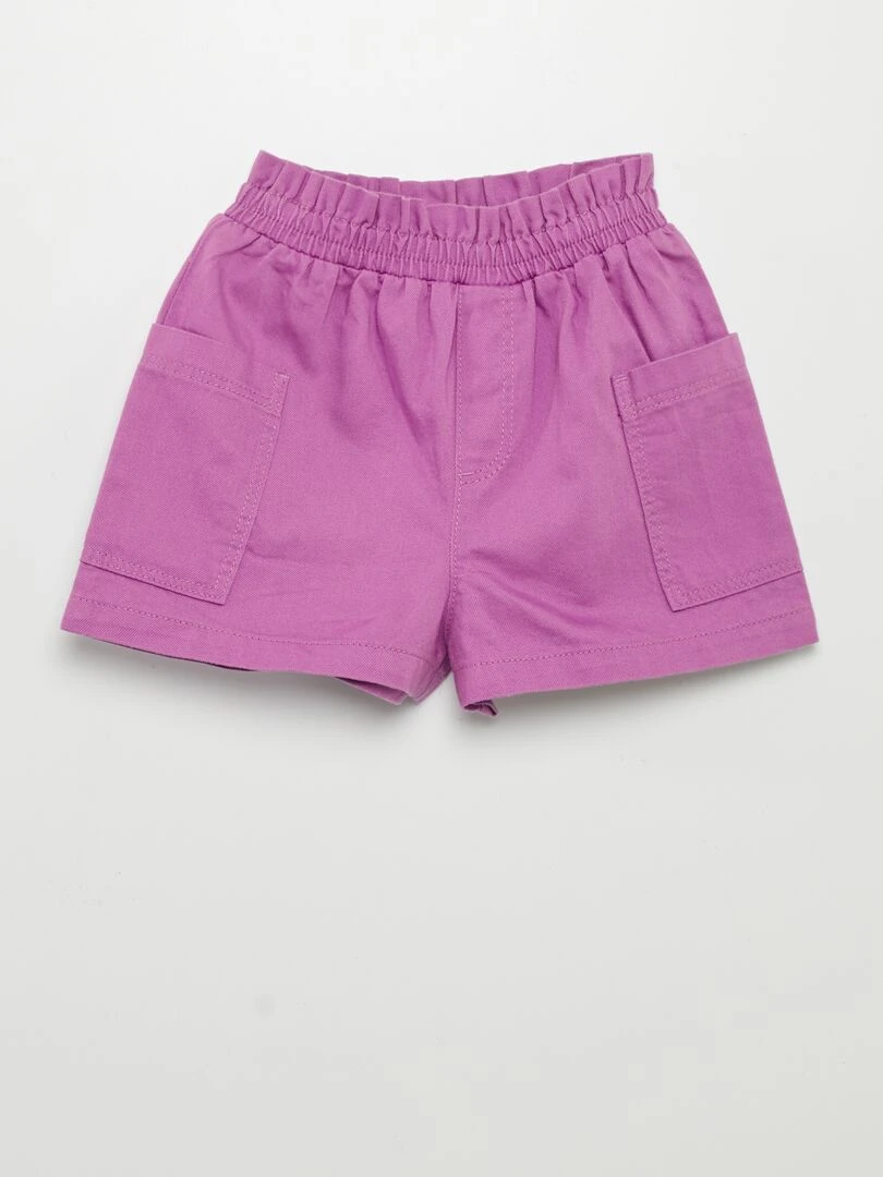 Short en twill Violet