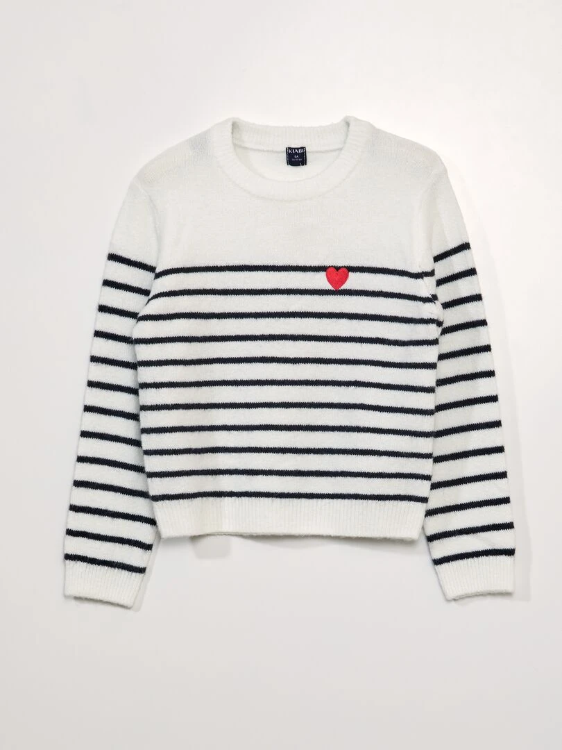 Pull en maille Blanc