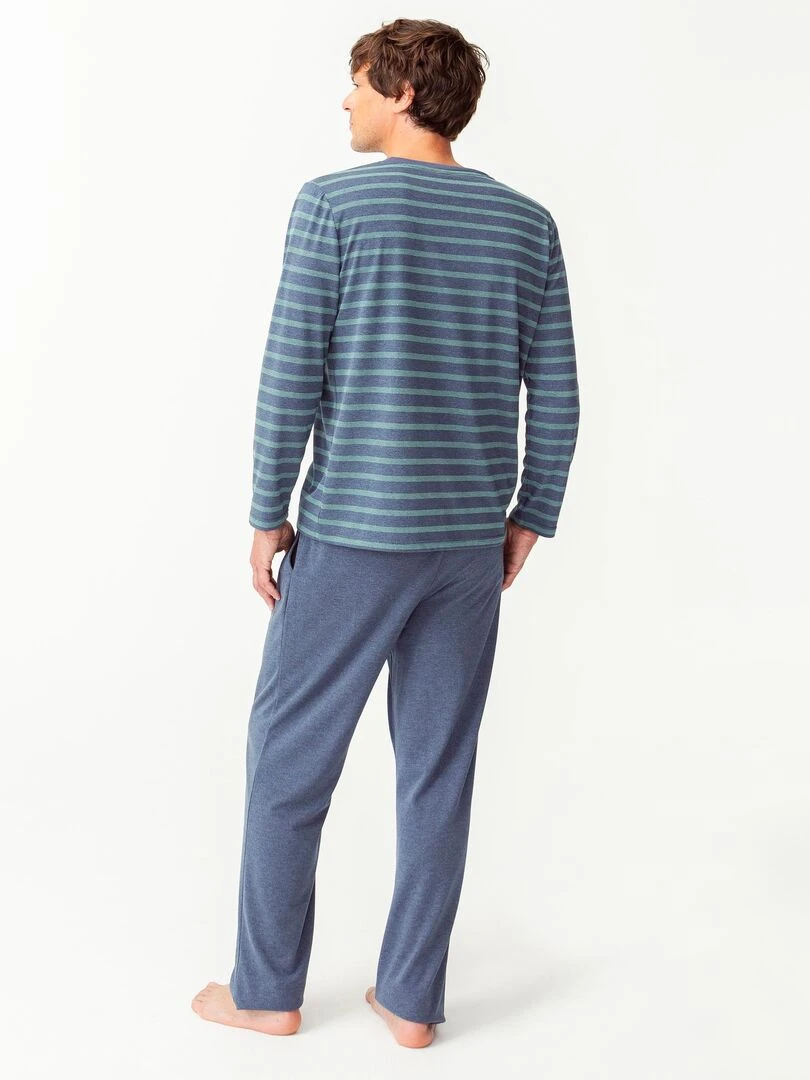 Pyjama maille Thermolactyl   Damart   Bleu