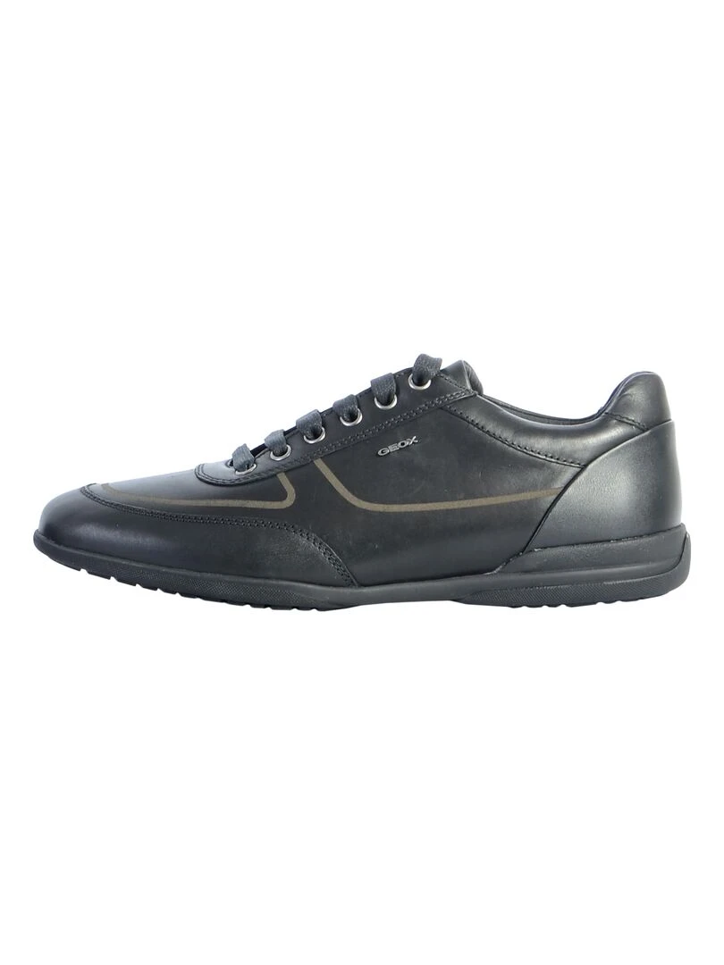 Basket Cuir Geox Timothy Noir