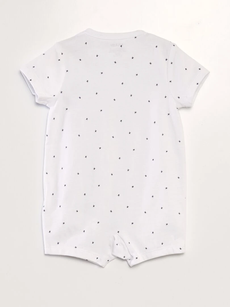 Dors bien à motif   Blanc