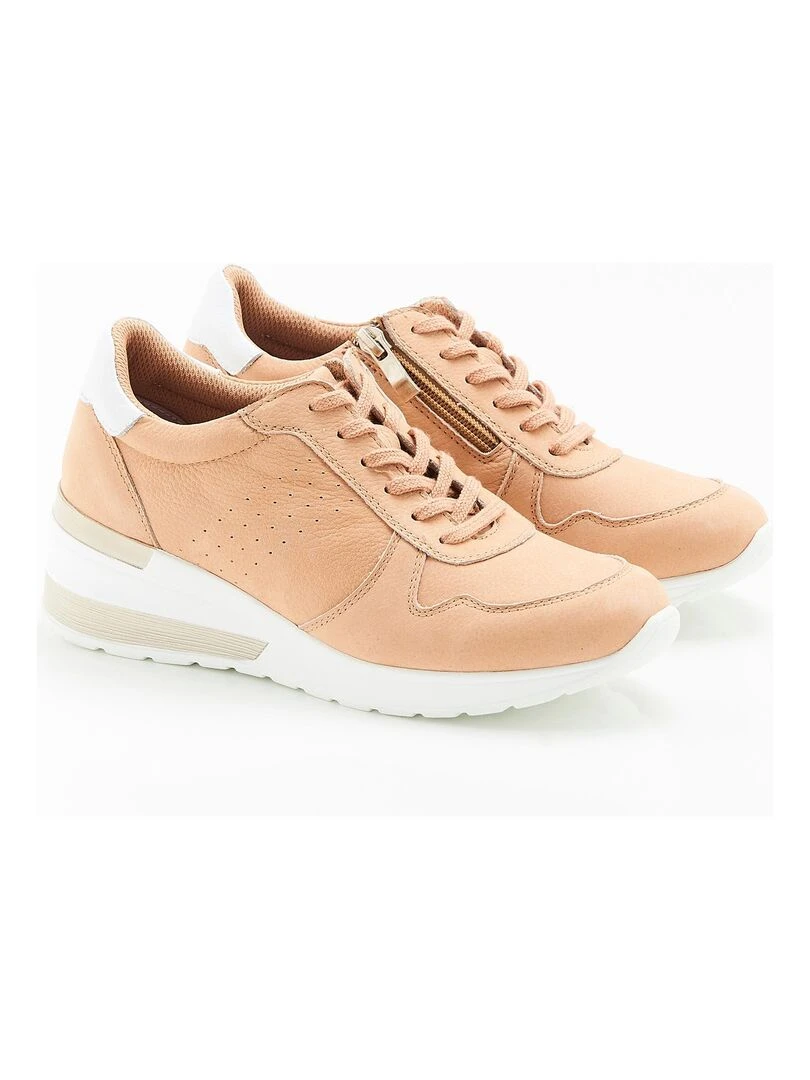 Baskets compensées légères Amortyl Damart Beige coquille