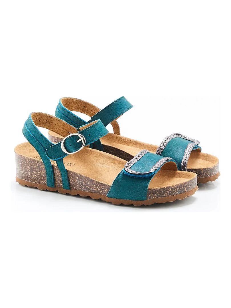 Sandales ouverture totale Piedical Damart Vert