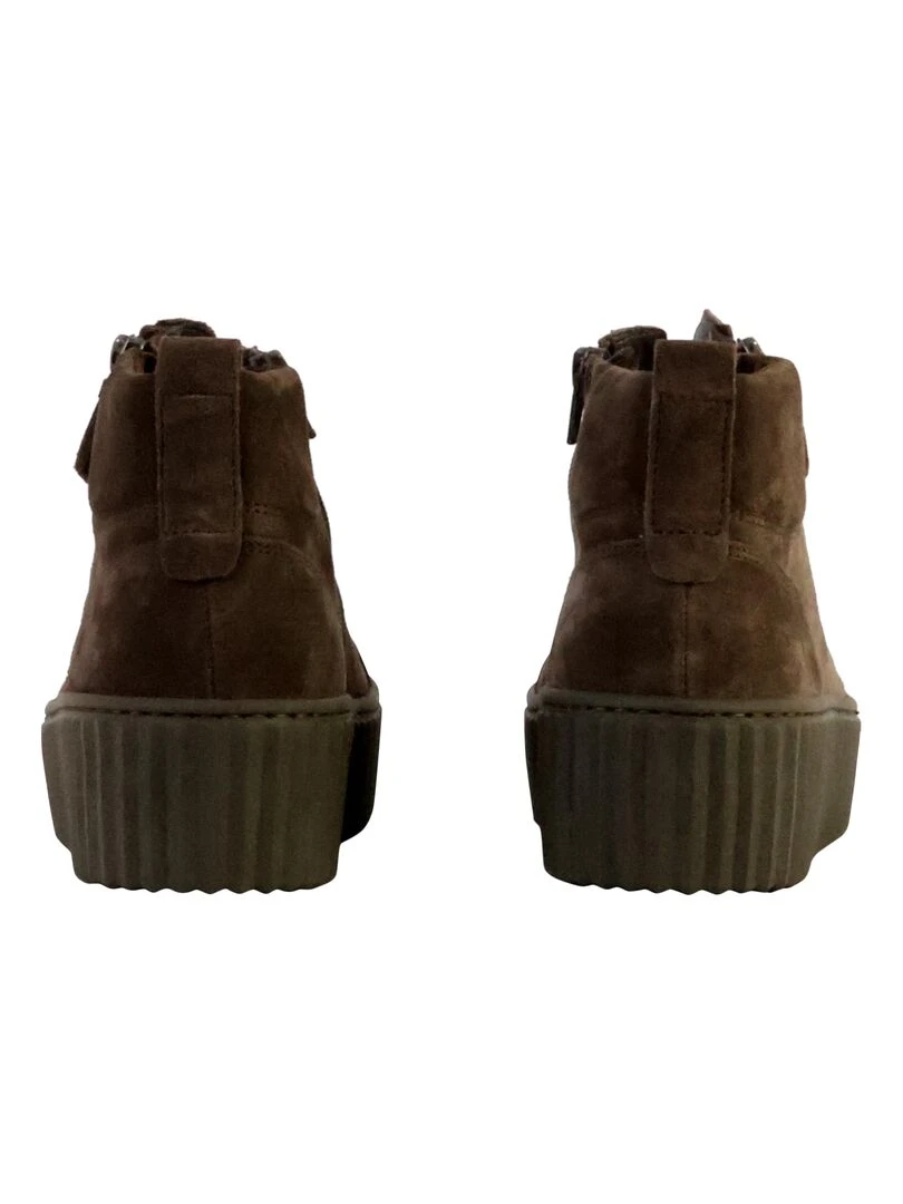 Basket Montante Cuir Gabor   Marron