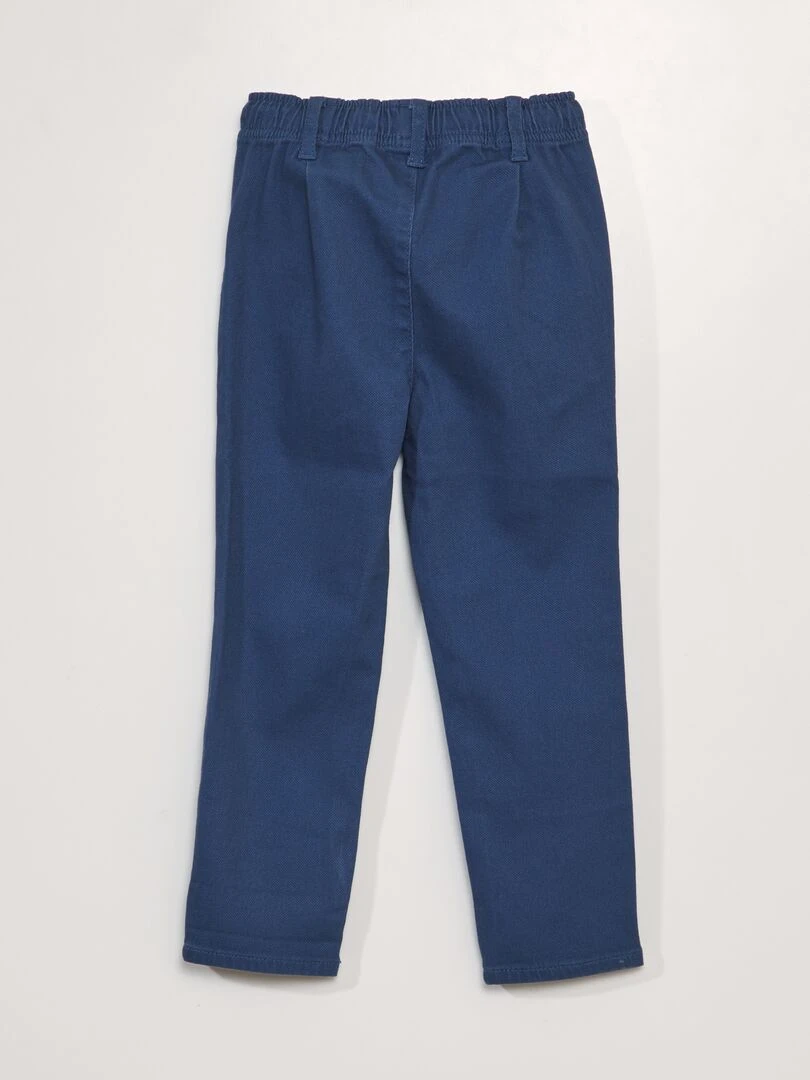 Pantalon à taille élastiquée   So Easy   Bleu marine