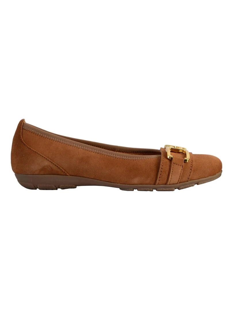 Ballerine Cuir Gabor Samtcevreau   Marron