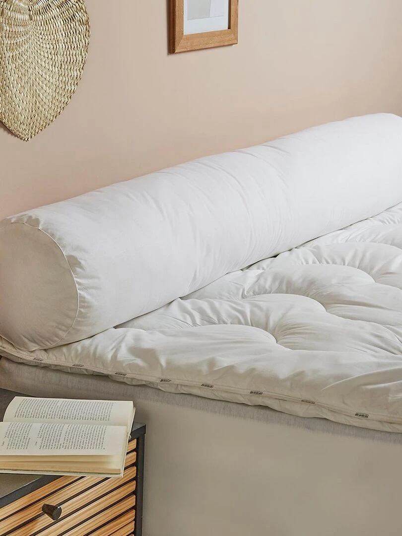 DODO Traversin Micro Green Toucher duvet Moelleux Blanc