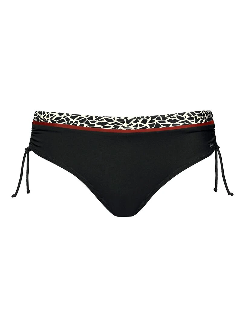 Bas maillot slip de bain côtés froncés Utila   Noir