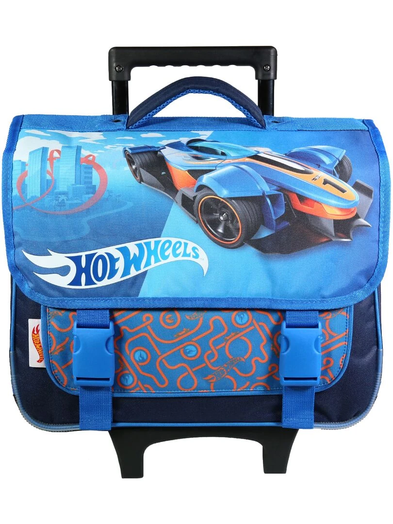 BAGTROTTER Cartable à roulettes 38 cm Hot Wheels Bleu Voiture Bleu