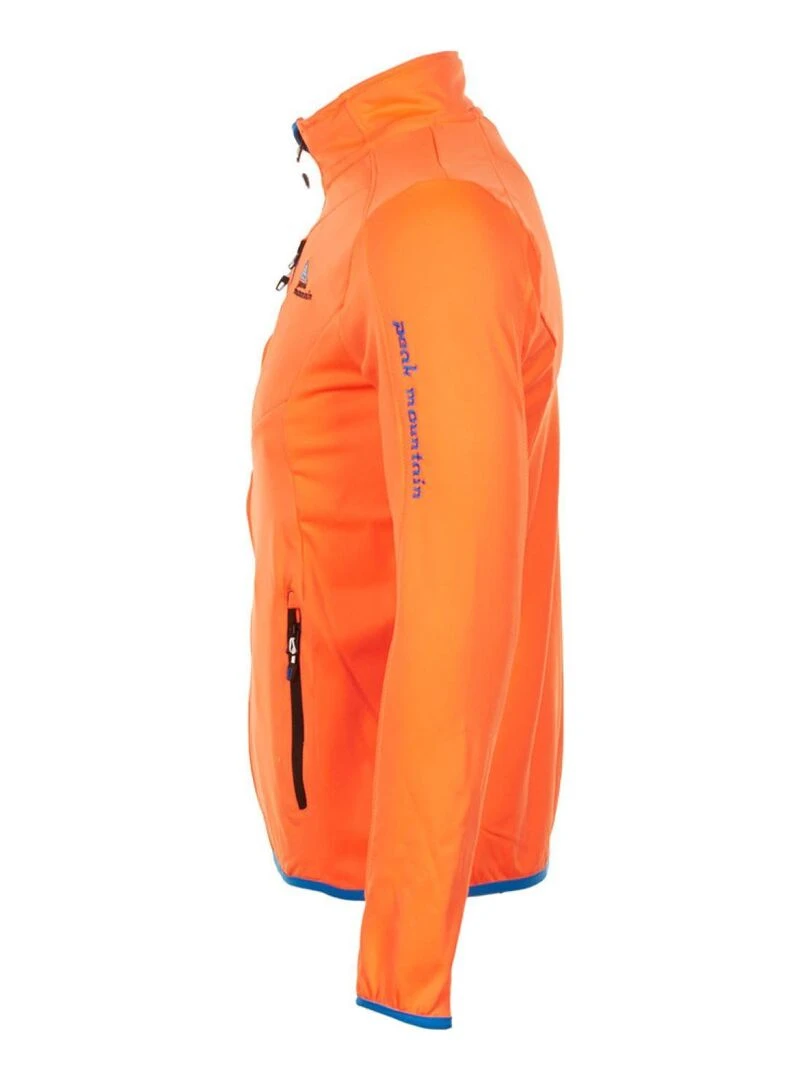 Blouson polar shell homme CLIMATE   PEAK MOUNTAIN   Orange