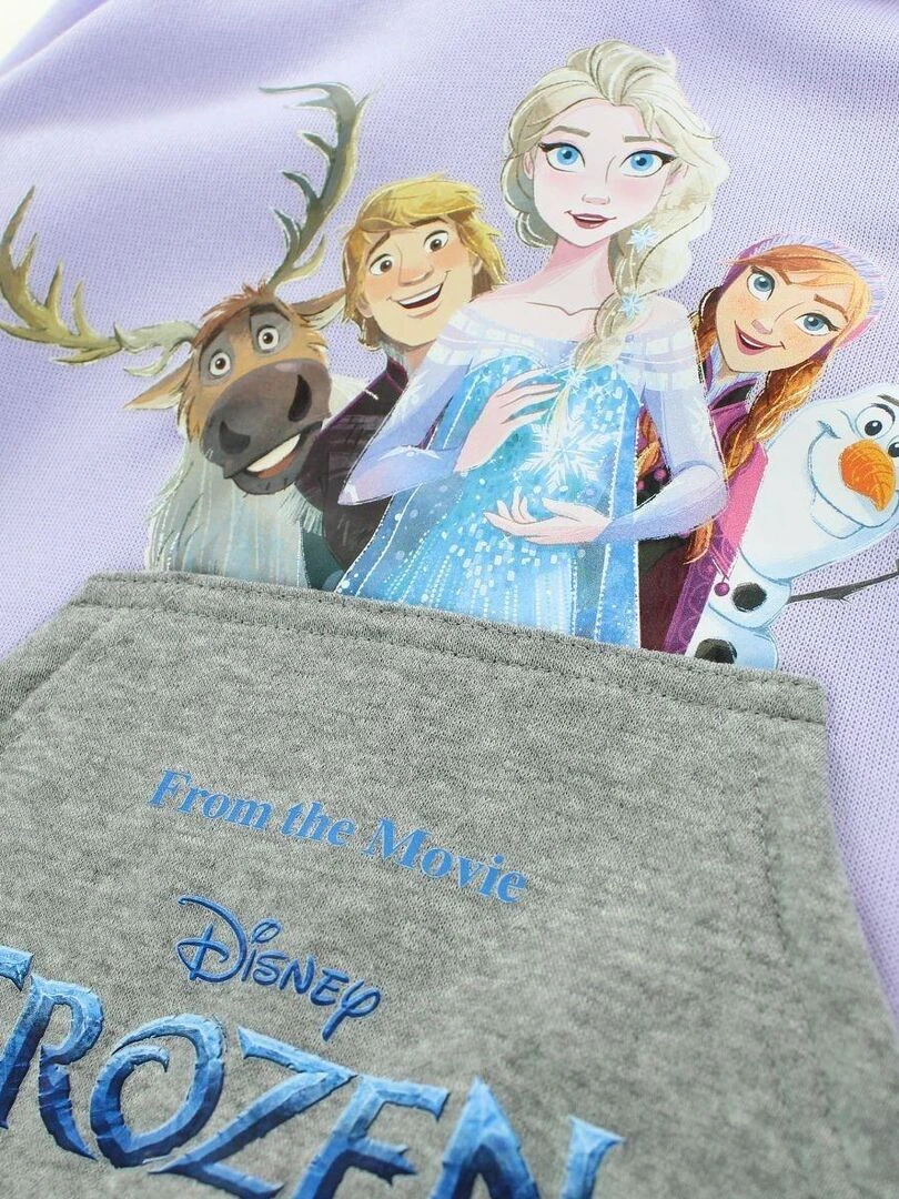 Disney   Sweat fille imprimé La Reine Des Neiges   Violet