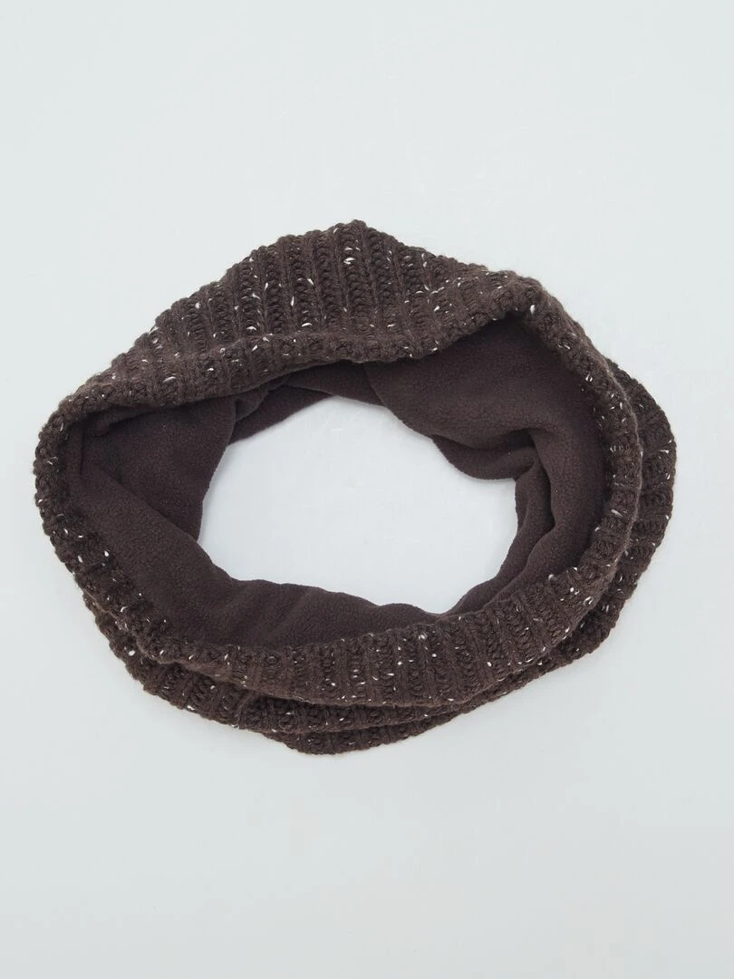Snood en maille   Marron