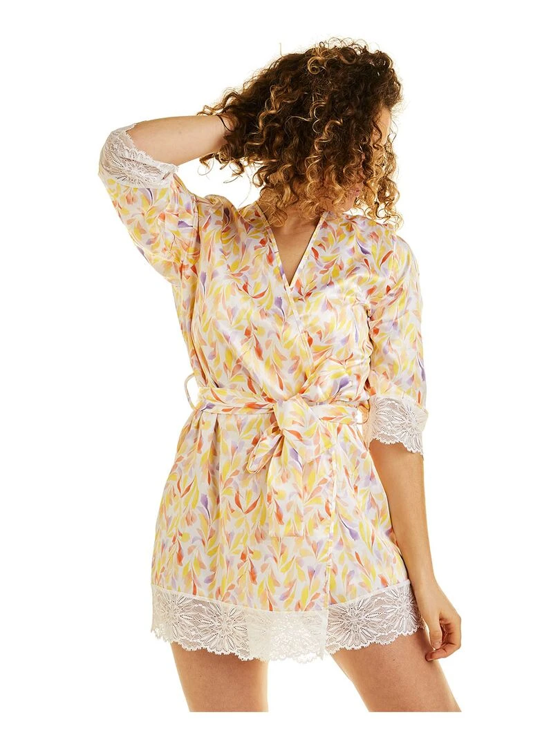 Kimono PAMPA Camille Cerf & Pomm'Poire Blanc