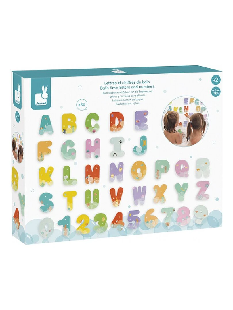Jeu De Bain Lettres Et Chiffres Du Bain Multicolore