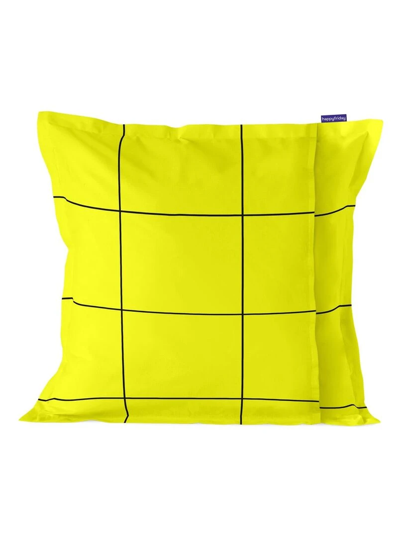 Housse de coussin Firefly "Happyfriday" Blanc