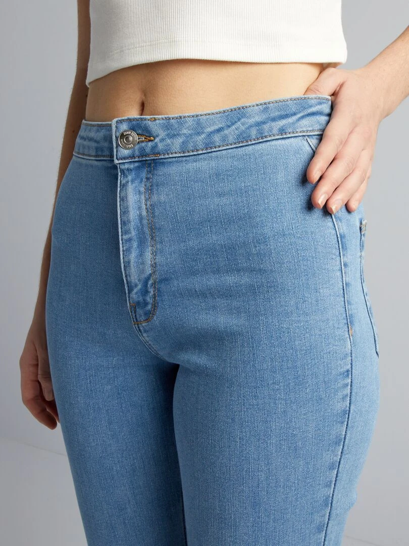 Jean stretch flare/bootcut à taille haute   Bleu
