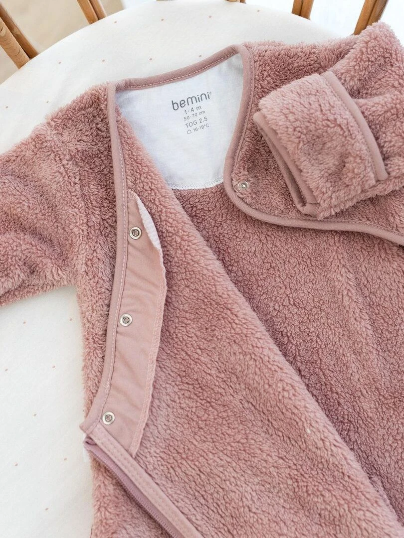 Bemini Gigoteuse avec moufles Softy Mauve
