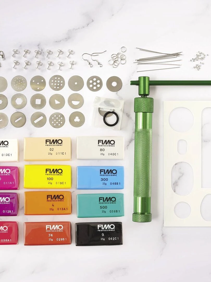 Coffret DIY bijoux Line Art en pâte polymère   N/A