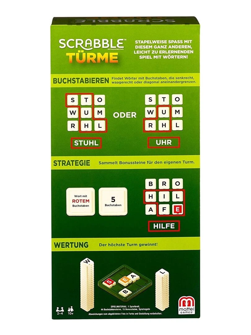 Jeu de Société et de Lettres  version allemande   N/A