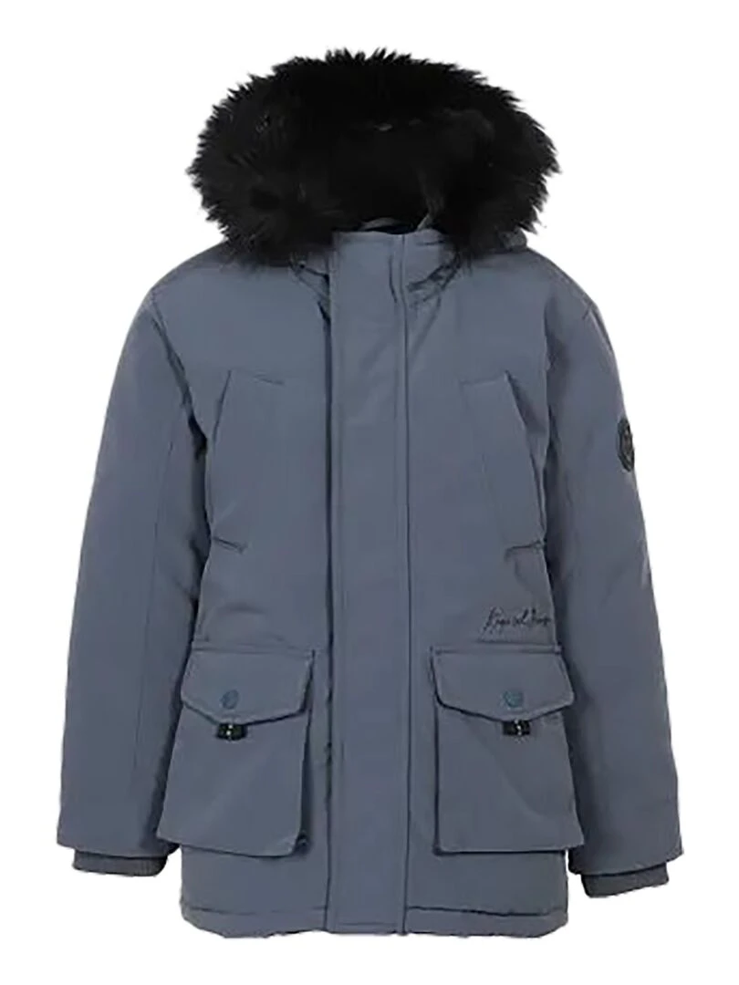 Parka à Capuche Kaporal Enfant Jopa Bleu