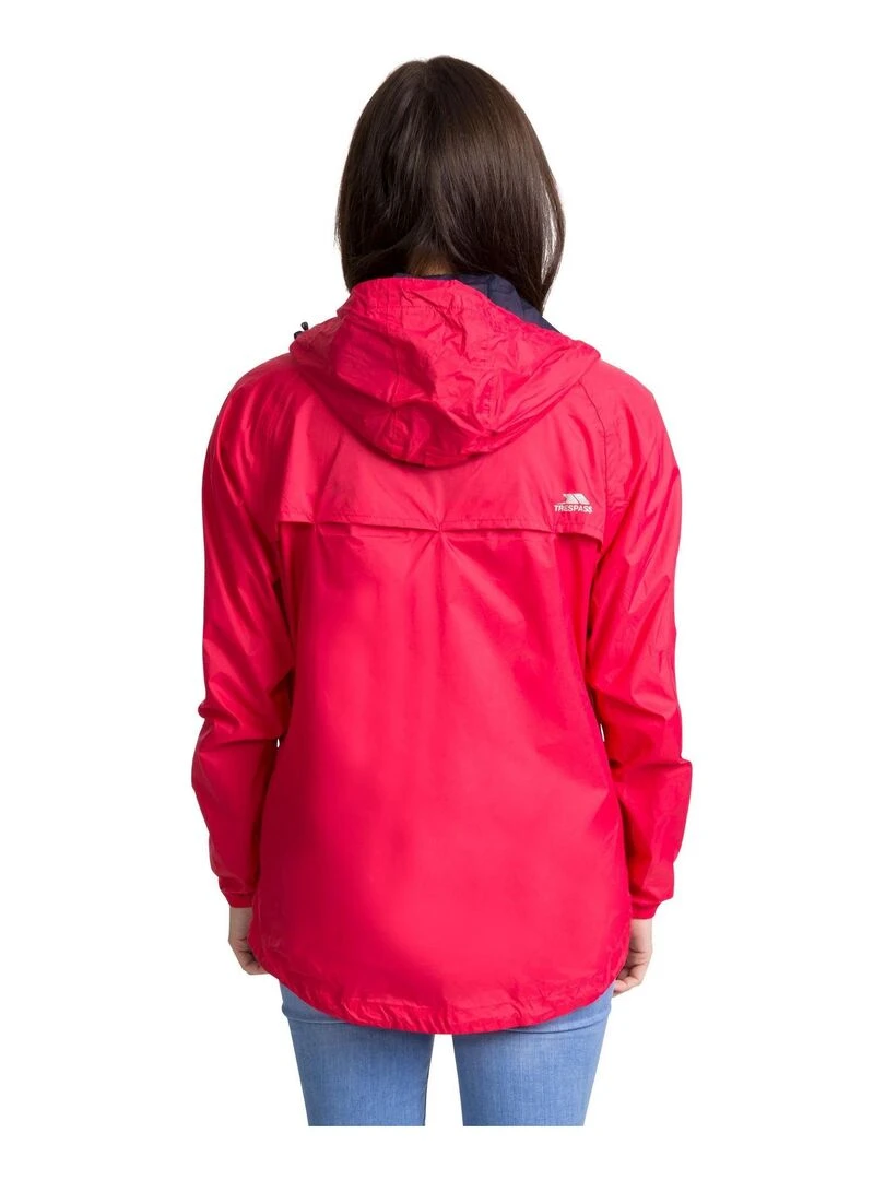 Trespass   Veste imperméable pliable QIKPAC   Rose foncé