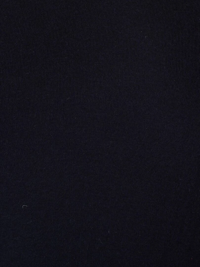 T shirt fine côte Thermolactyl Sensitive  col V fantaisie   Damart   Noir