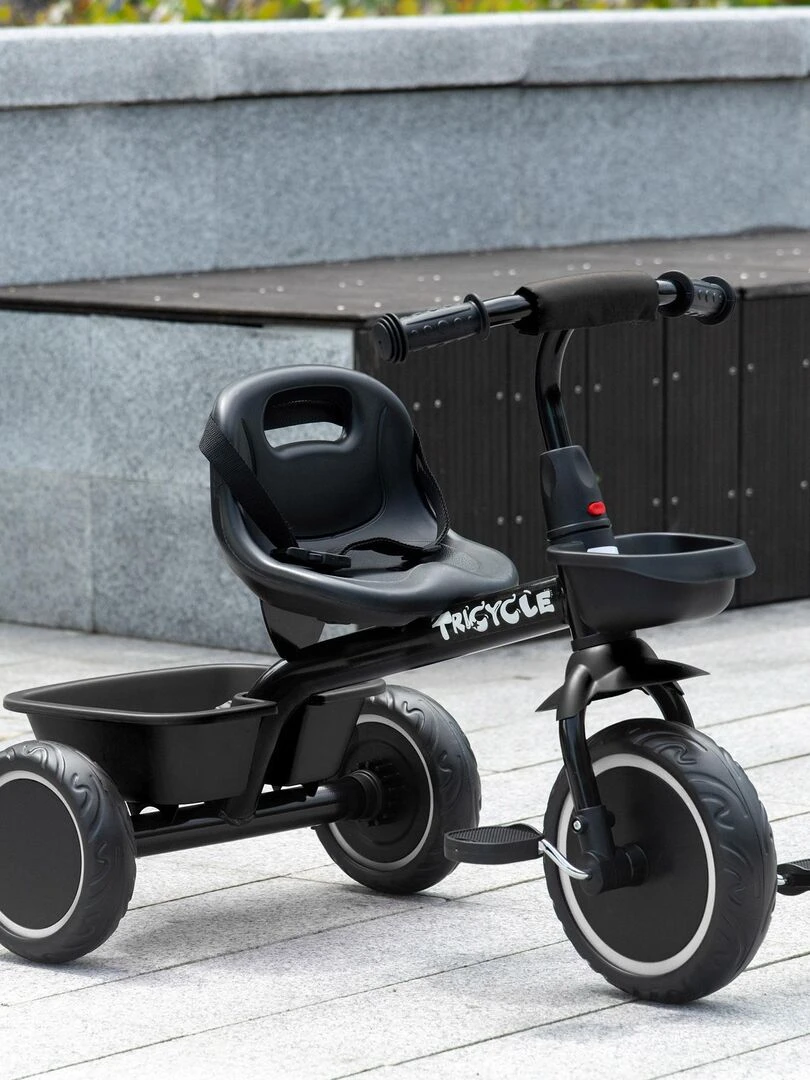 Tricycle pour enfant évolutif avec siège réglable   Noir
