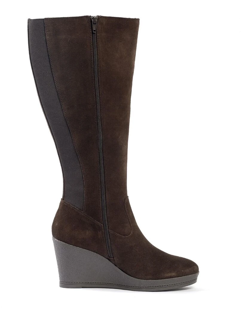 Gabylou Bottes XL pour mollets larges Modele Marine Marron