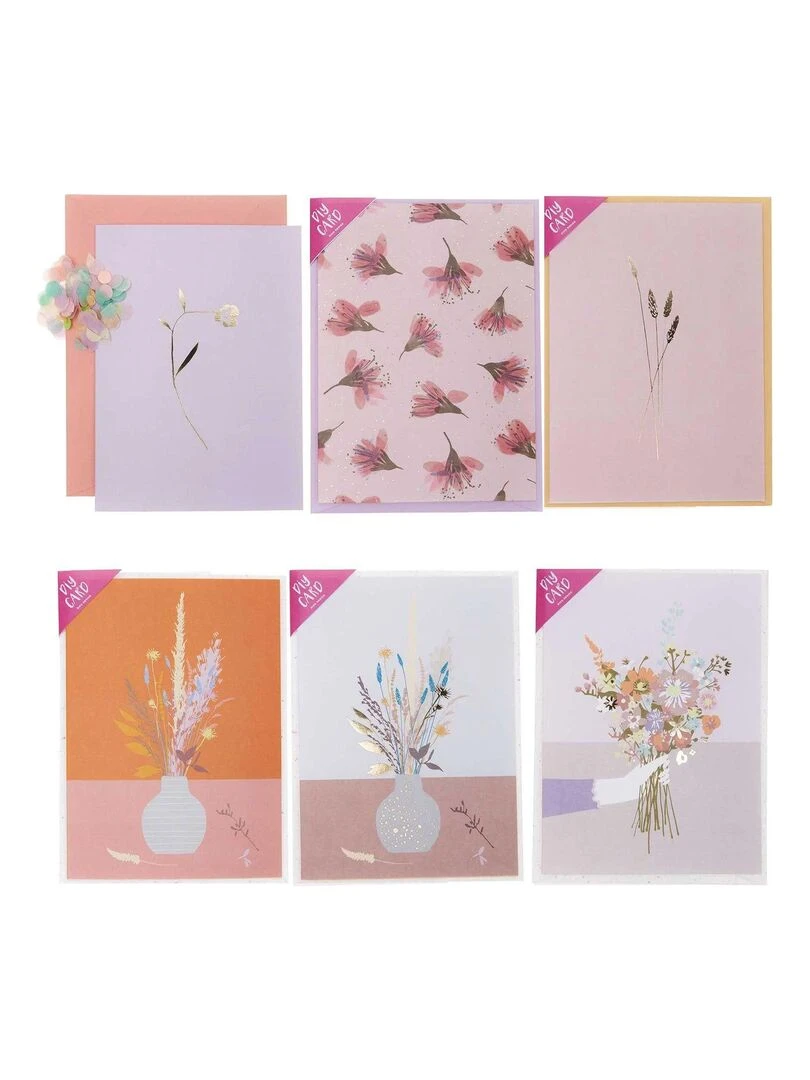 6 kits carte florale à faire soi même   N/A