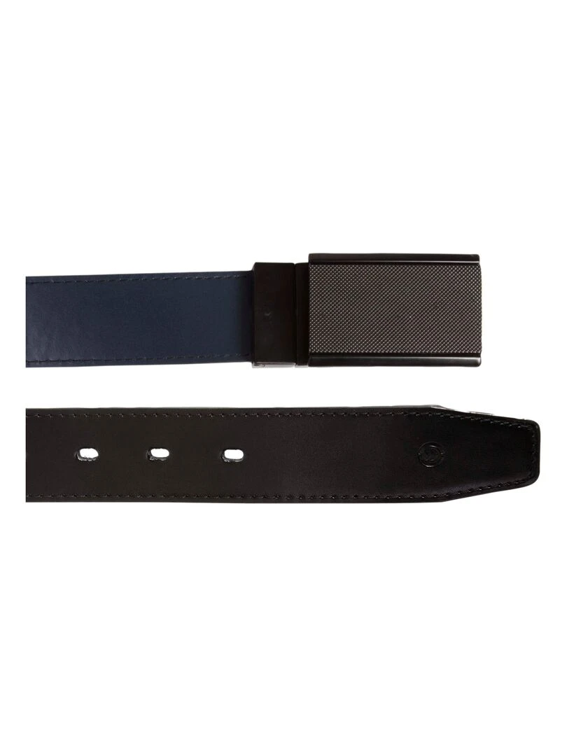 Ceinture Homme 2 en 1 Noir / Marine   Noir Bleu marine Noir
