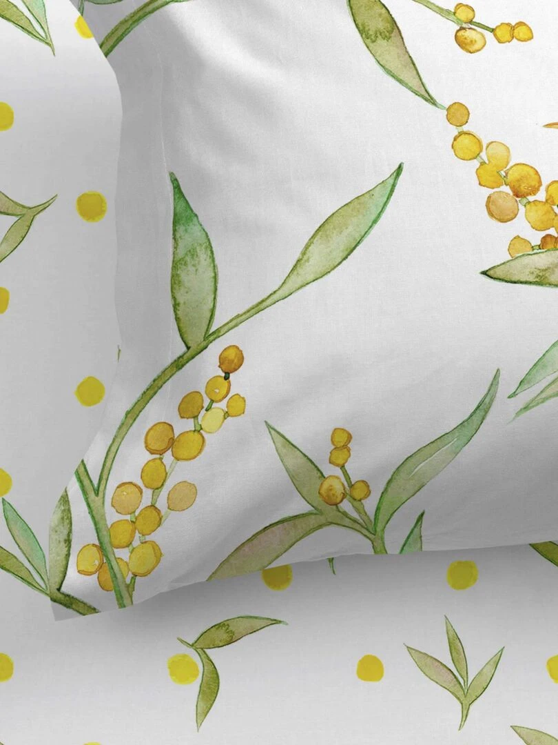 Drap housse Corniglia "Happyfriday" Blanc