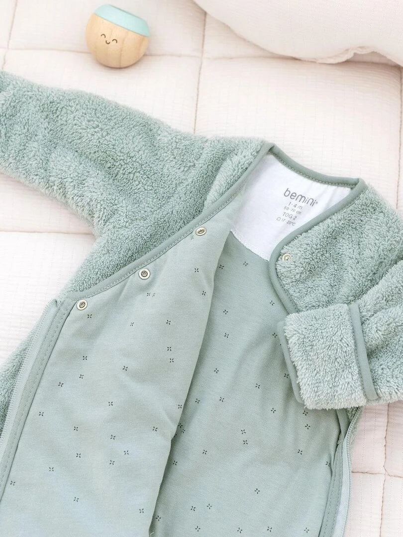 Bemini Gigoteuse  avec moufles Softy et jersey   Vert sapin