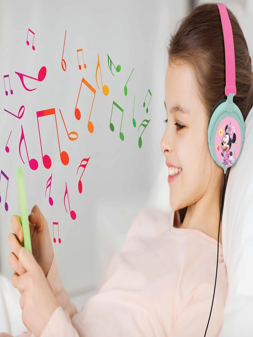 Casque Stéréo Filaire Pliable Pour Enfants Avec Limitation De Volume D'écoute Minnie   N/A