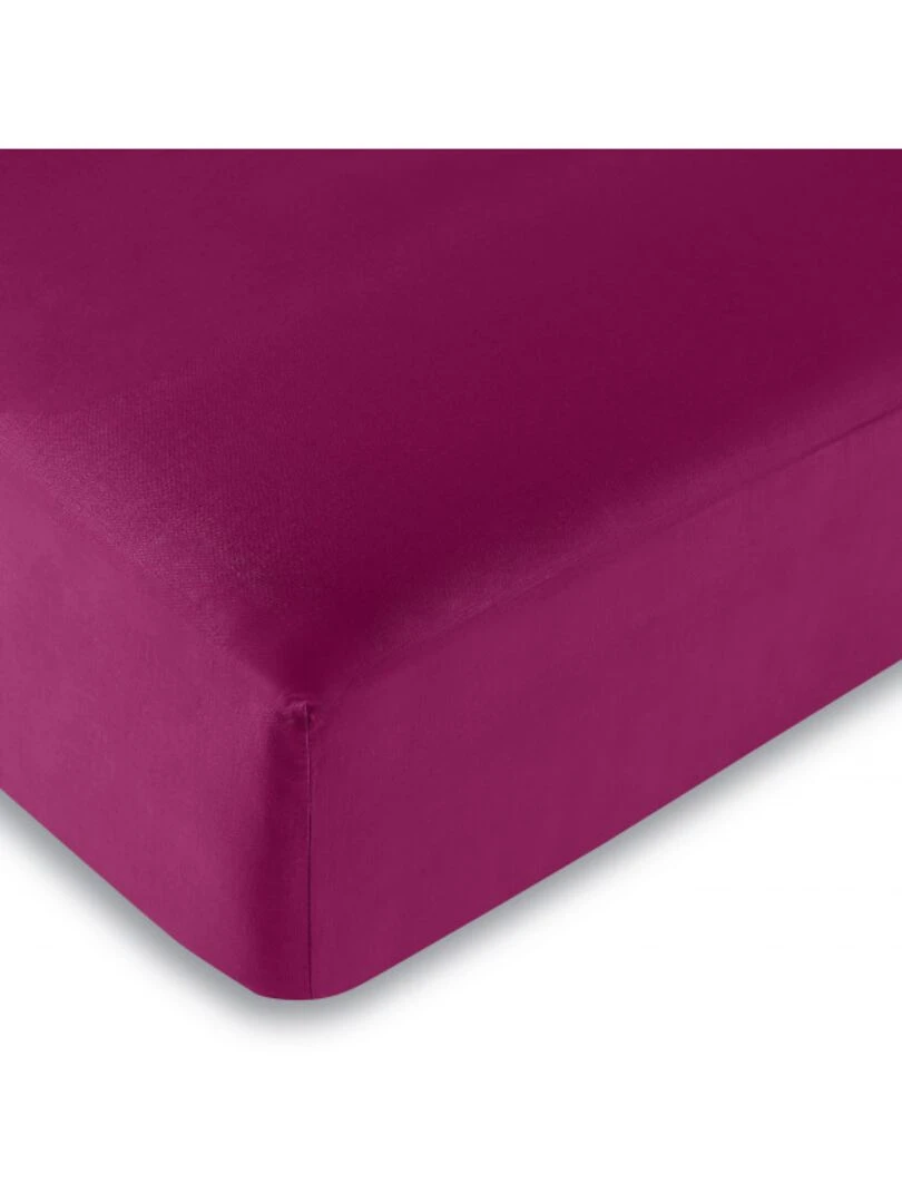 Univers Decor Drap Housse Fushia 160 X 200 Cm / 100% Coton / 57 Fils/cm² Rose fushia