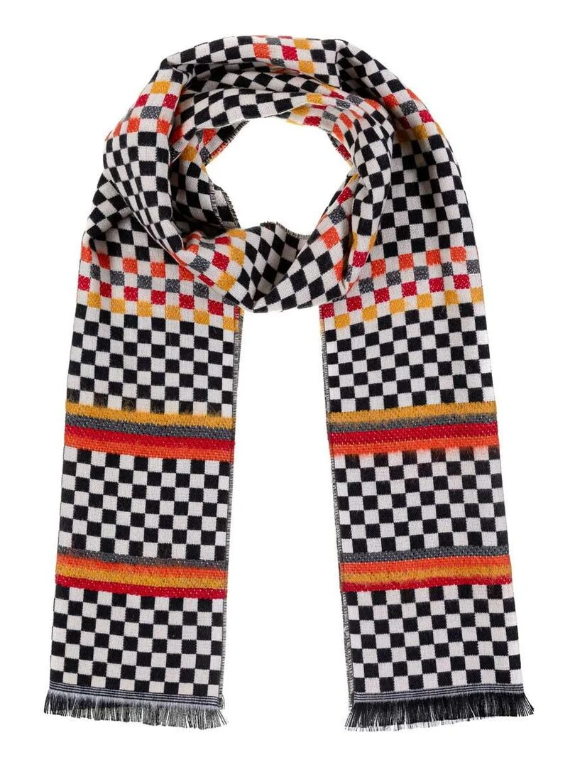 Echarpe Chess   Fabriqué en France   Multicolore