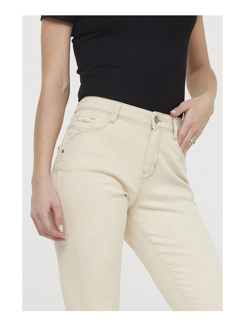 Lee Cooper   Pantalon coton slim JINNIE   Beige
