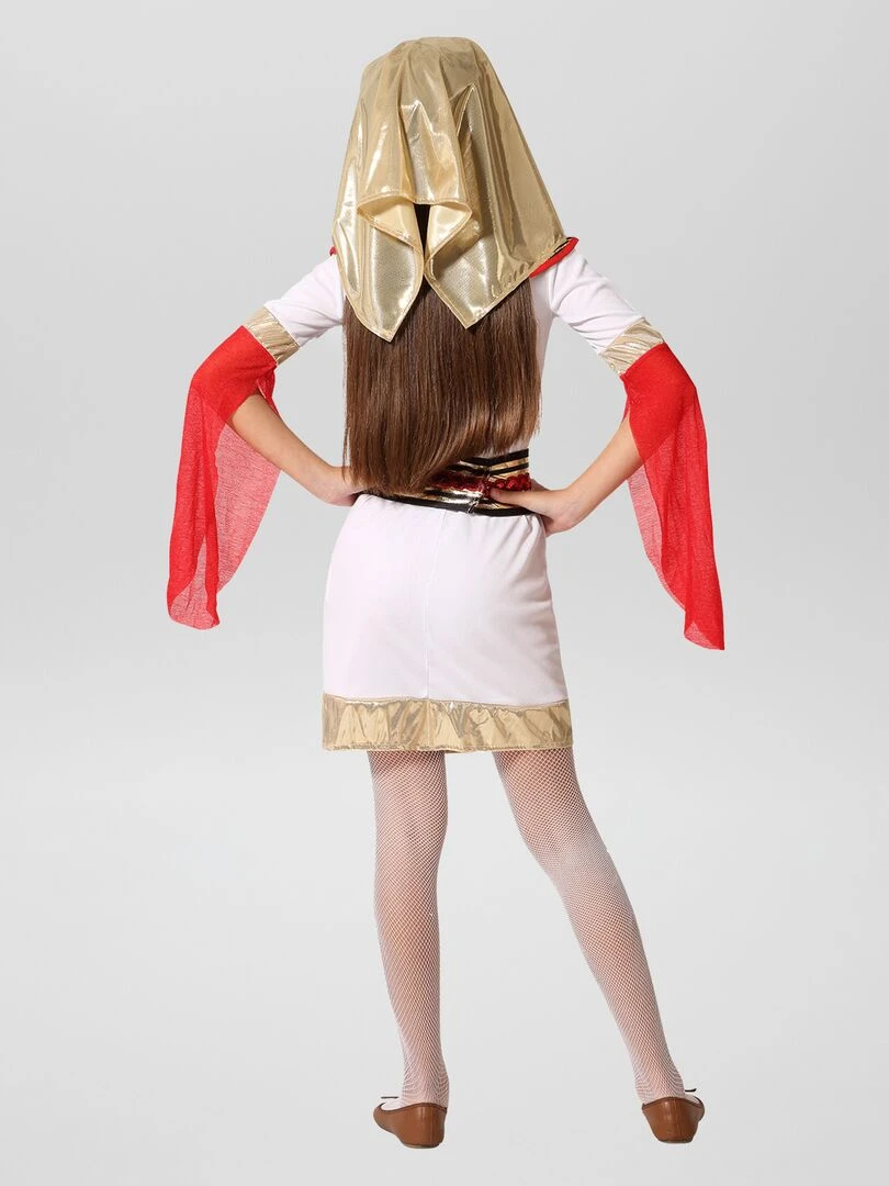 Déguisement style égyptienne   4 pièces   blanc