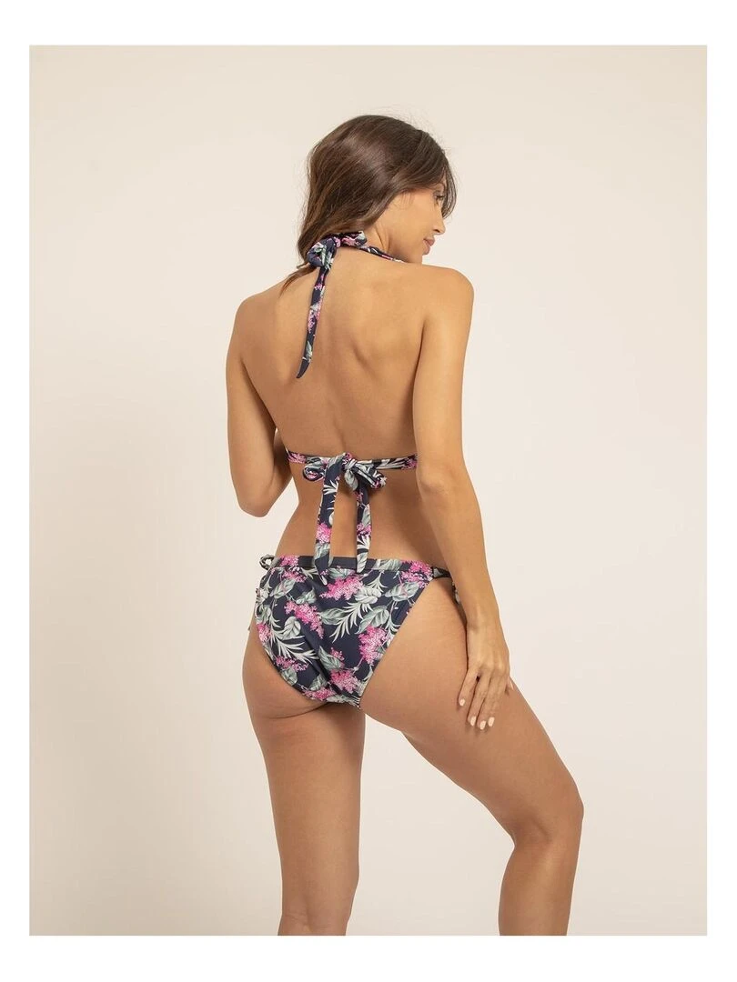 Maillot 2 pièces motifs GABRIELLA Bleu marine