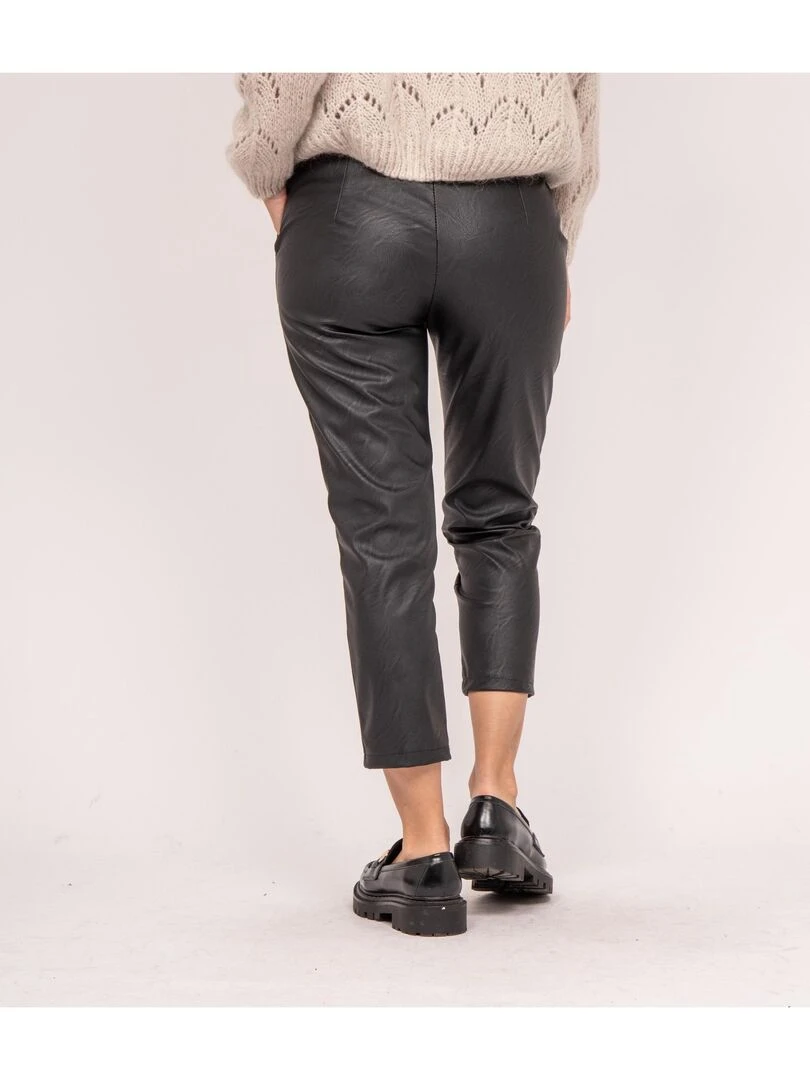 Pantalon simili cuir EMBER Noir