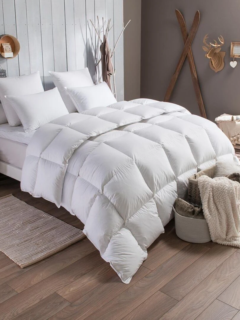 DODO Couette duvet Tradition CHAUDE 90% Duvet d'Oie Blanc