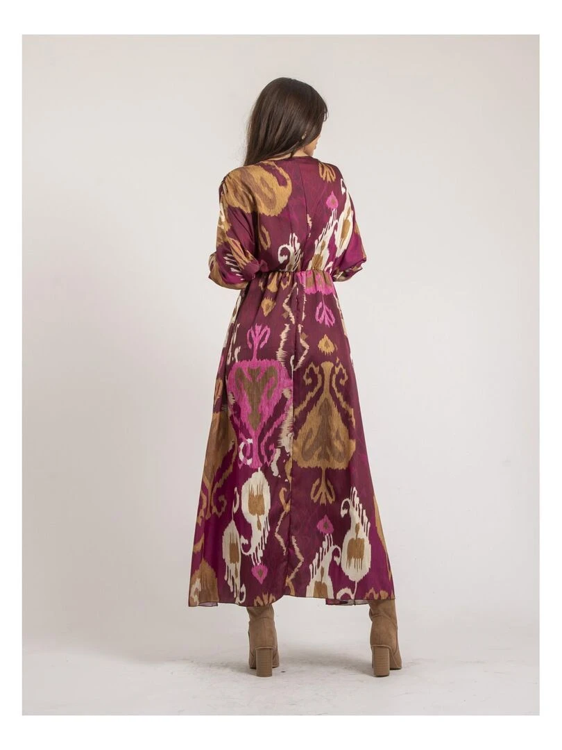 Robe longue motifs IVECA Violet