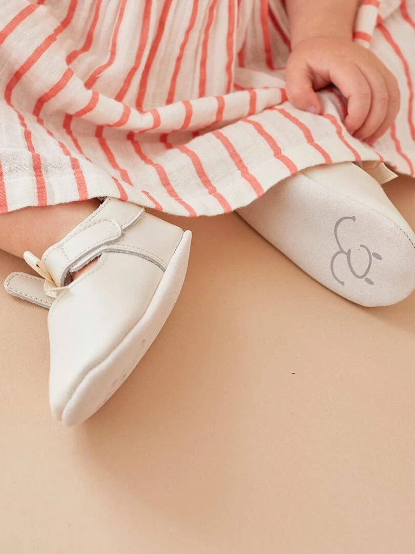 Chaussons en cuir Noukie's Blanc