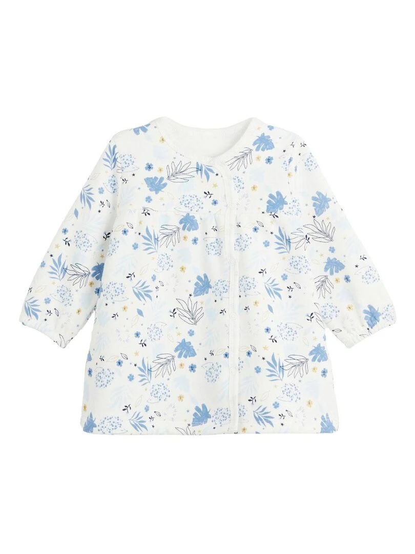 Ensemble robe et legging en molleton bébé fille Luna   Bleu