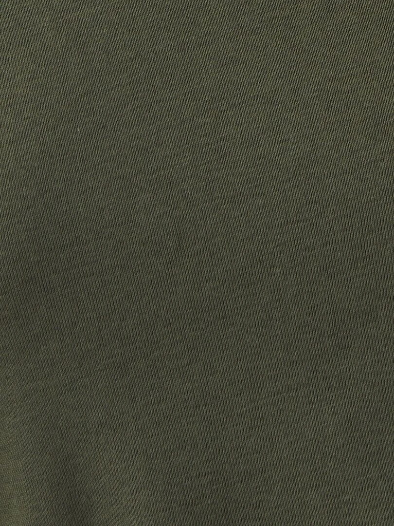 Tee shirt effet 2 en 1 coton biologique   Damart   Vert foncé